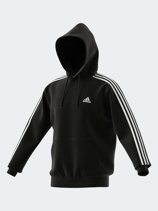 adidas Essentials Φούτερ Μαύρο με Κουκούλα