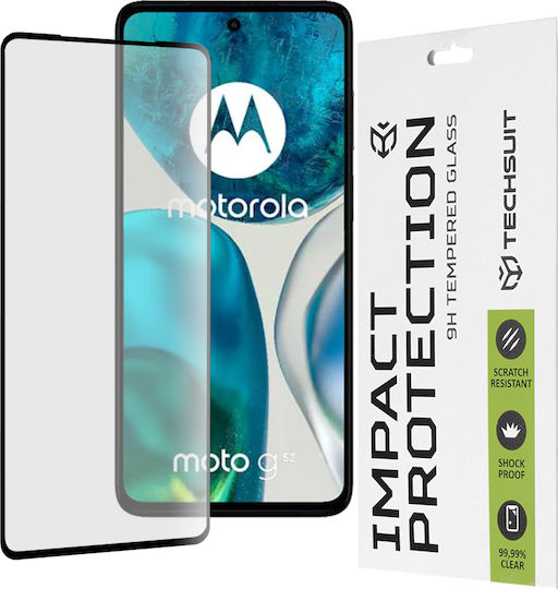 Techsuit 111D Full Glue Full Face Tempered Glass Μαύρο (Moto G52)
