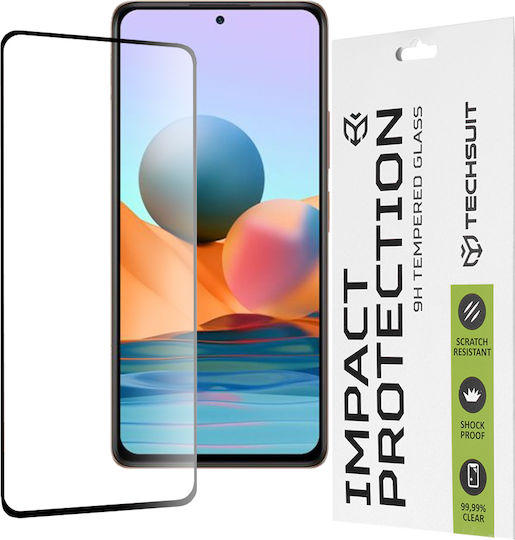 Techsuit 111D Full Glue Full Face Tempered Glass Black (Redmi Note 10 Pro)