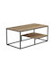 Rectangular Coffee Table Tondo Beige L120xW60xH50cm