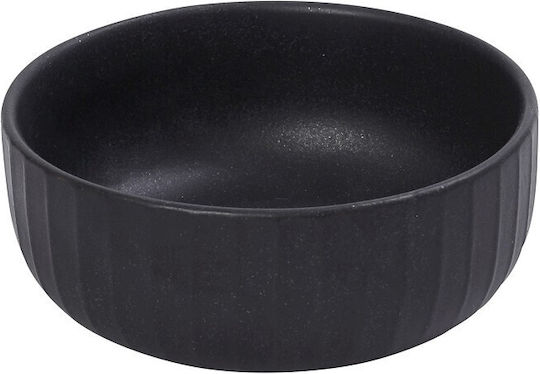 Espiel Gobi Serving Bowl Round Ceramic Gobi Black Sand with Diameter 15.5cm