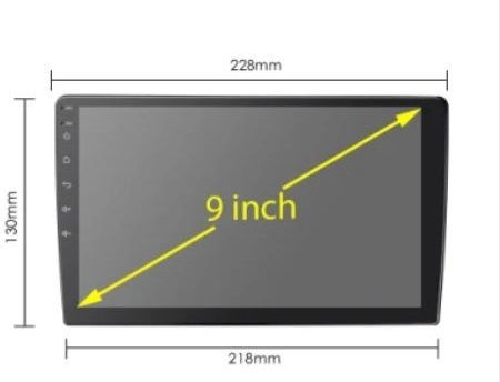 CARAV Industries Inc. Πρόσοψη 2 Din Συμβατή με Οθόνη 9" για Fiat 500 2007-2015