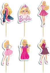 Cupcake toppers Barbie 10cm / 8τμχ