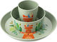 Koziol Feeding Set Harry made of Plastic Green 3pcs for 6+ months