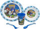 Stor Feeding Set Sonic made of Plastic Blue 5pcs