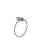 Sparke Single Bathroom Ring with Screws 19x7cm Gray