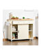 Kitchen Island Επιδαπέδιο Ντουλάπι Λευκό 110x49.5x89.5εκ.
