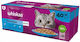 Whiskas Fish Favourites Wet Food for Cats in Pouches with Cod, Salmon, Tuna and Fish 40x85gr