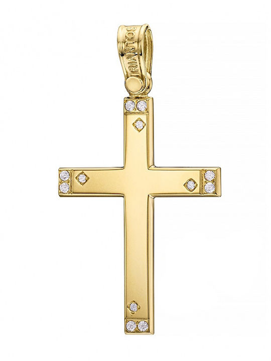 Triantos Cruciu Din Aur 14K Fără Lanț