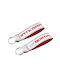 HONDA INTEGRA keychain made of leatherette - White