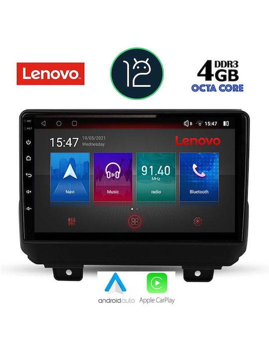 Lenovo Car-Audiosystem für Jeep Wrangler 2018+ (Bluetooth/USB/WiFi/GPS/Apple-Carplay) mit Touchscreen 9"