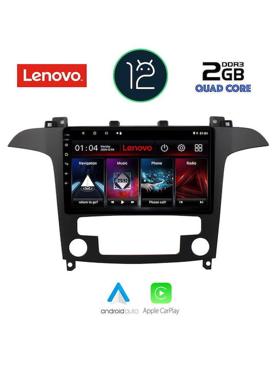 Lenovo Sistem Audio Auto pentru Audi A7 Ford S-Max 2006-2014 cu Clima (Bluetooth/USB/WiFi/GPS/Apple-Carplay) cu Ecran Tactil 9"