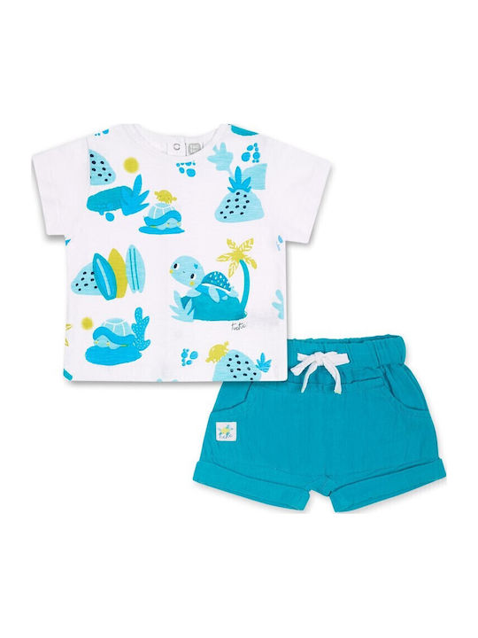 Kinder-Set mit Shorts Sommer 2Stück Weiß