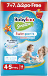 Babylino Sensitive Swimpants Πάνες Μαγιό No. 4+ για 9-15kg 14τμχ