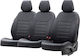 Car Seat Covers Set 8 Pieces Leatherette Toyota Proace II Istanbul Design Toyota Proace Black