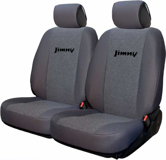 Huse Față Auto 2buc Bumbac Gri