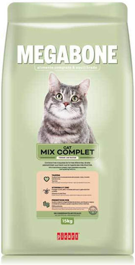 Megabone Mix Complet Cat Dry Food with Meat 15kg