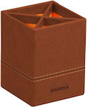 Federtasche Rhodia 8x8x11cm Kupfer 194523