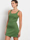 BodyTalk Summer Mini Dress Green