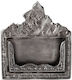 Metallisch Kartenhalter in Silber Farbe 1Stück 13x2x14cm