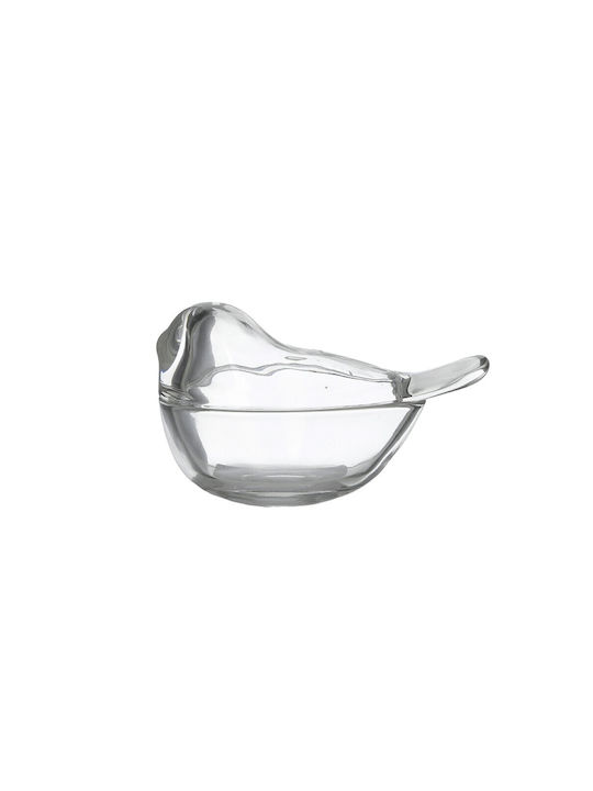 Click Decorative Bowl Glass Transparent 12x6x6cm