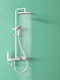 Sparke Shower Column with Mixer White