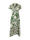 Palm Wrap dress PALMWRAP-ERL emerald