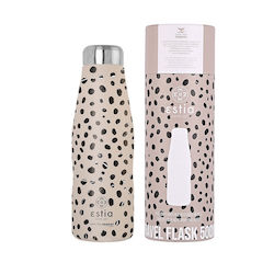 Estia Travel Flask Save the Aegean 500ml Leopard Taupe