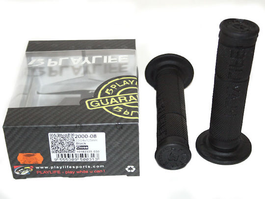 Playlife Motorcycle Grips in Black Colour