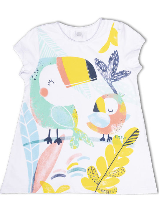 Children's Dress Short Sleeve White