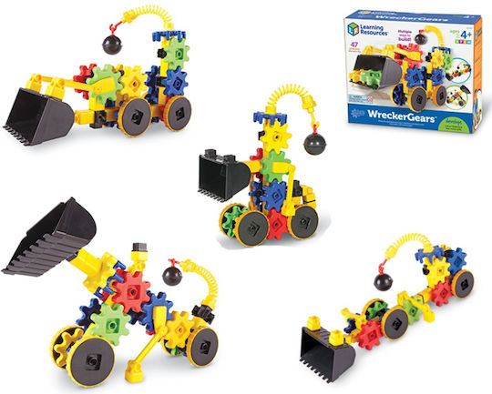Learning Resources Jucărie de Construcție din Plastic Gears pentru Copii 4+ ani+ Ani