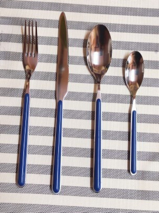Etoile Cutlery Set Stainless Blue 24pcs