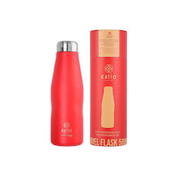 Estia Travel Flask Save Aegean 500ml Scarlet Red