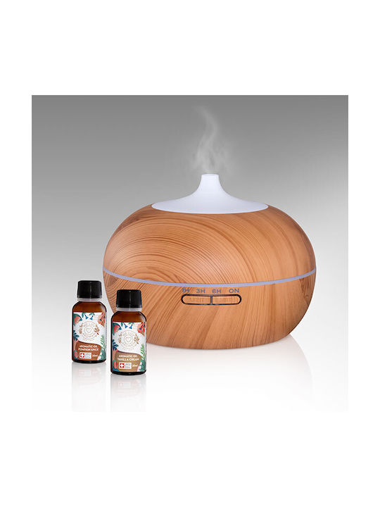 We Luv Aromas LED Aromatherapie-Diffusor Braun 802-0001-3