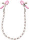 Calexotics Crystal Nipple Chain Σφιγκτήρες Θηλών Pink