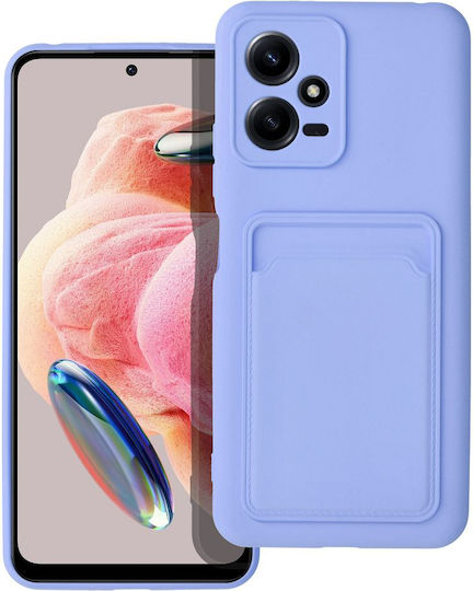 Sonique Card Back Cover Σιλικόνης με Υποδοχή για Κάρτες Λιλά (Redmi Note 12 5G / Poco X5 5G)