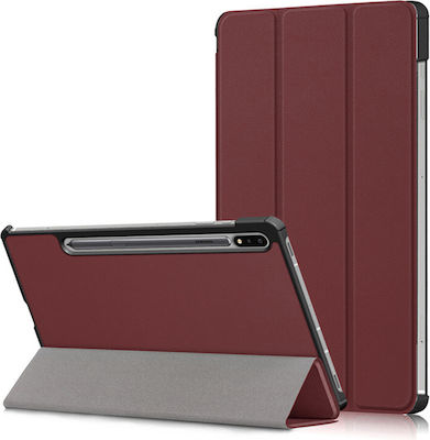 Techsuit FoldPro Flip Cover Burgundy (Galaxy Tab S7)