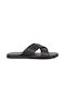 Mexx Leder Herrensandalen in Schwarz Farbe