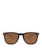 Daponte Unisex Sunglasses with Brown Wooden Frame and Brown Polarized Lens DAP041E#5