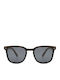 Daponte Unisex Sunglasses with Brown Wooden Frame and Gray Polarized Lens DAP134WB#4