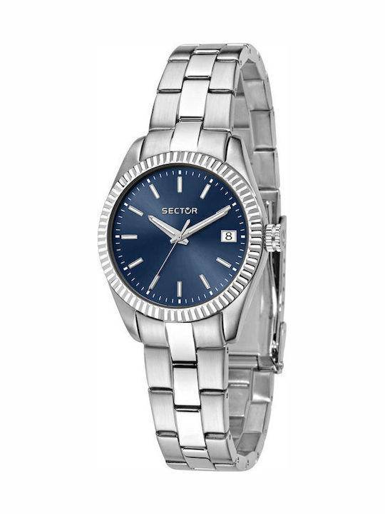 Sector Γυναικείο Ρολόι 32mm Μπαταρίας με Ασημί Μεταλλικό Μπρασελέ