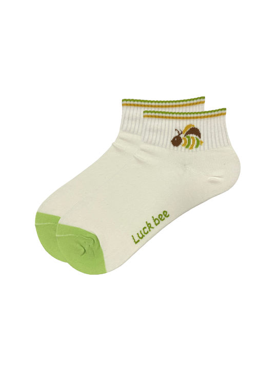 YTL Women's White Socks - 51555-4