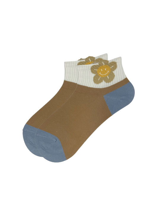 BIGMOUTH Women's Brown Socks -CP231-1