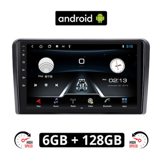 Car Audio System Hummer H1 2007> (Bluetooth/USB/AUX/WiFi/GPS/Apple-Carplay/Android-Auto) with Touch Screen 9"