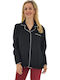 Women's Striped Long Sleeve Shirt Black
