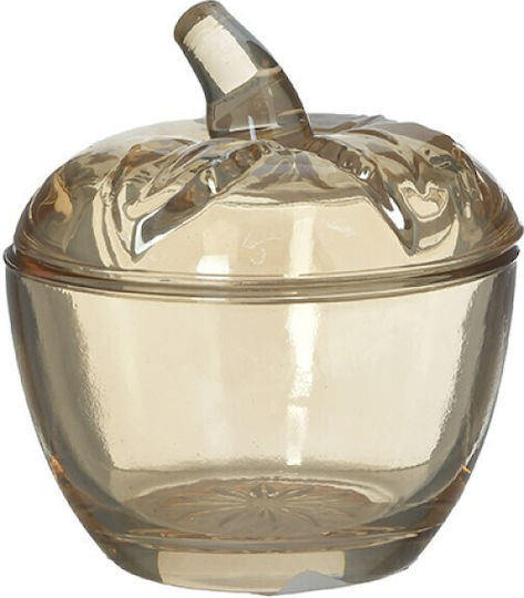 Click Φοντανιέρα Glas mit Deckel 9x9x10cm Honig