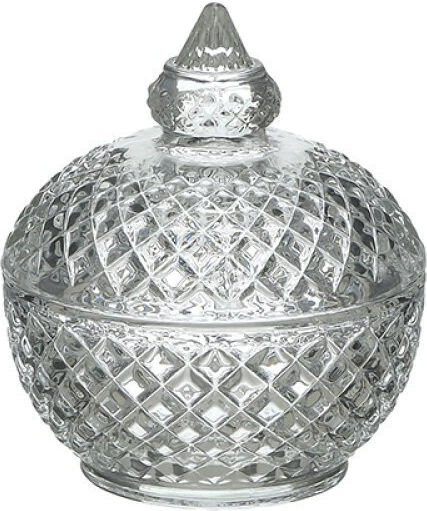 Click Φοντανιέρα Glas mit Deckel 10x10x12cm Transparent