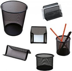 Groovy Desk Set in Metal Wastebasket 6 pcs.