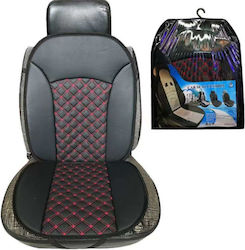 Leatherette Single Seat Cover 1pcs Black