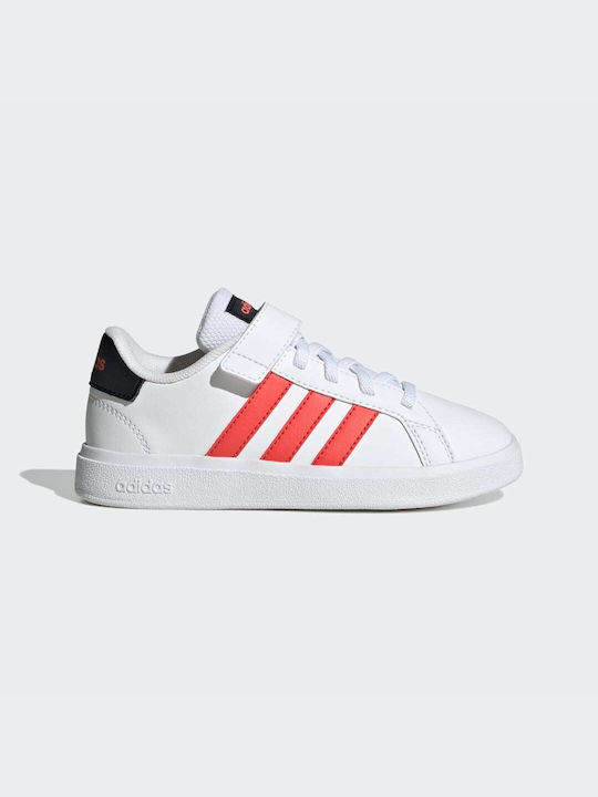 Adidas Παιδικά Sneakers Grand Court Cloud White / Bright Red / Core Black